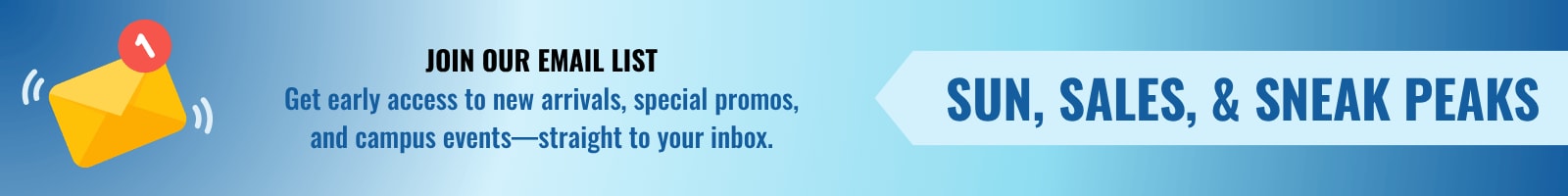 Join our email list